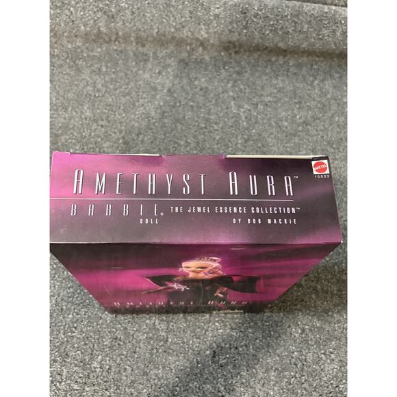 Vintage Barbie Amethyst Aura Jewel Essence Collection Bob Mackie 1996 In Box COA - Picture 7 of 13